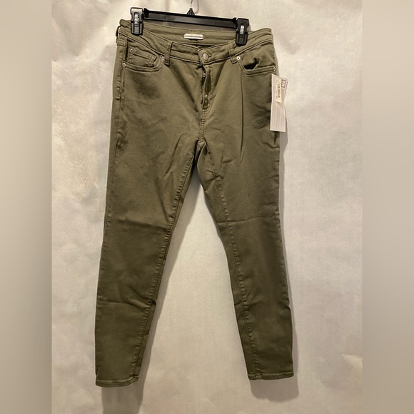 Olive Green Women's Jeans 12 NWT Amazon Basics - Picture 6 of 7